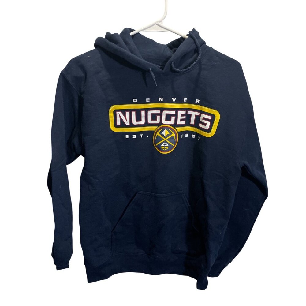 Denver Nuggets Hoodie Navy Blue Size Small Official NBA Fan Gear‎